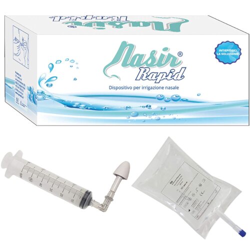 Nasir rapid 1 erogatore rapid + 1 siringa 60 ml + 2 sacche 500 ml