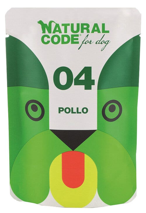 Natural code 04 pollo cani adulti busta 100g