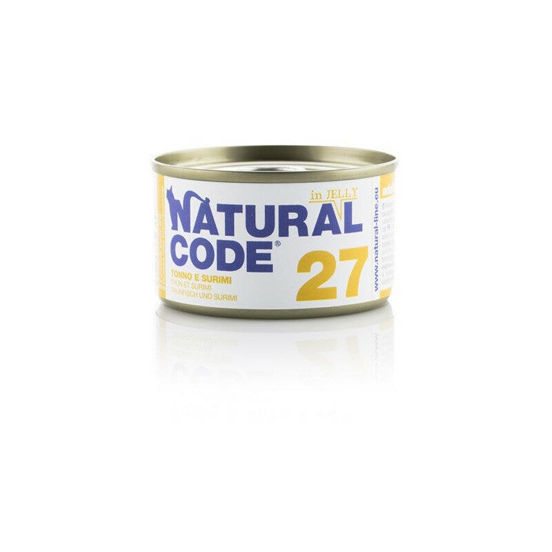 Natural code 27 tonno e surimi gatti adulti lattina 85g