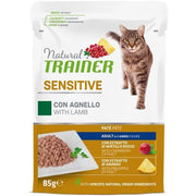 Natural trainer gatto sensitive adult con agnello patÃ© 85g