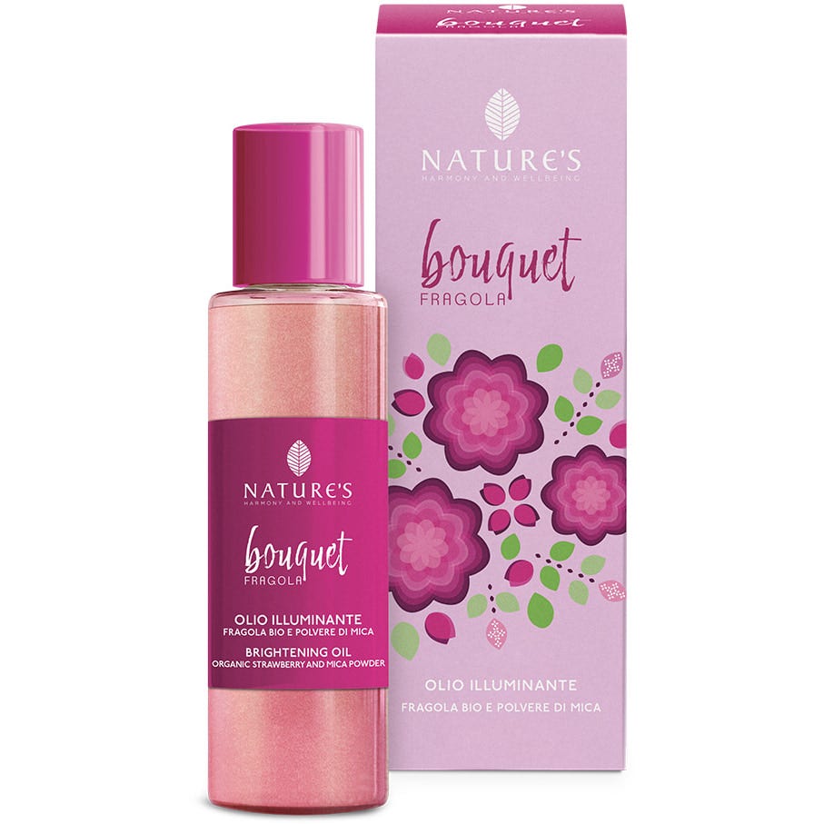 Nature's bouquet fragola olio illuminante 100 ml edizione limitata
