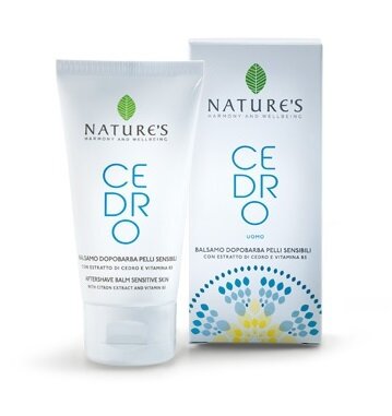 Nature's cedro uomo balsamo dopobarba pelli sensibili 75 ml