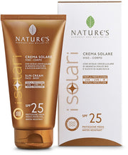 Nature's i solari crema solare viso e corpo spf 25 150 ml
