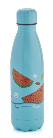 Neavita bottiglia thermos in acciaio twice azzurra da 500 ml