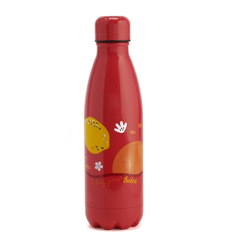 Neavita bottiglia thermos in acciaio twice rossa da 500 ml