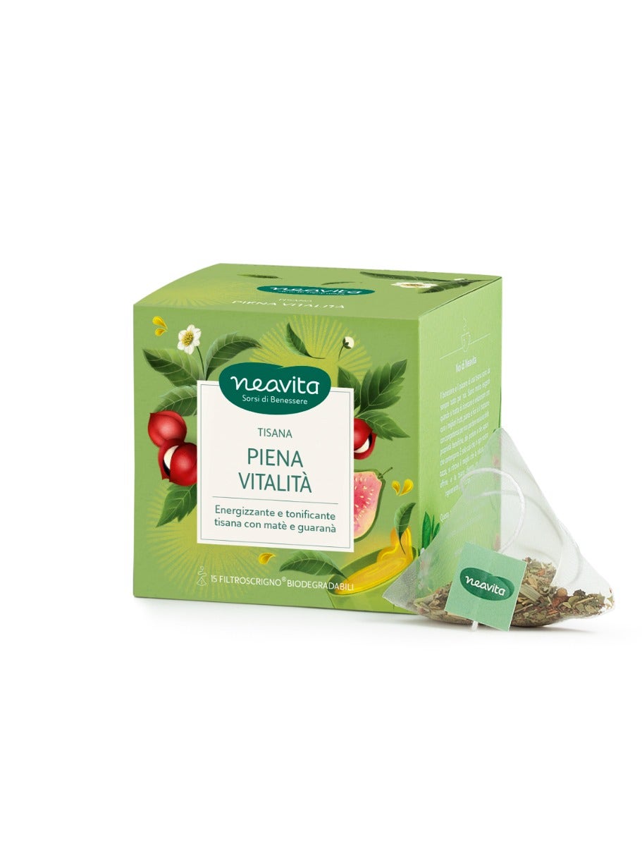 Neavita tisana piena vitalità 15 filtroscrigno da 3g