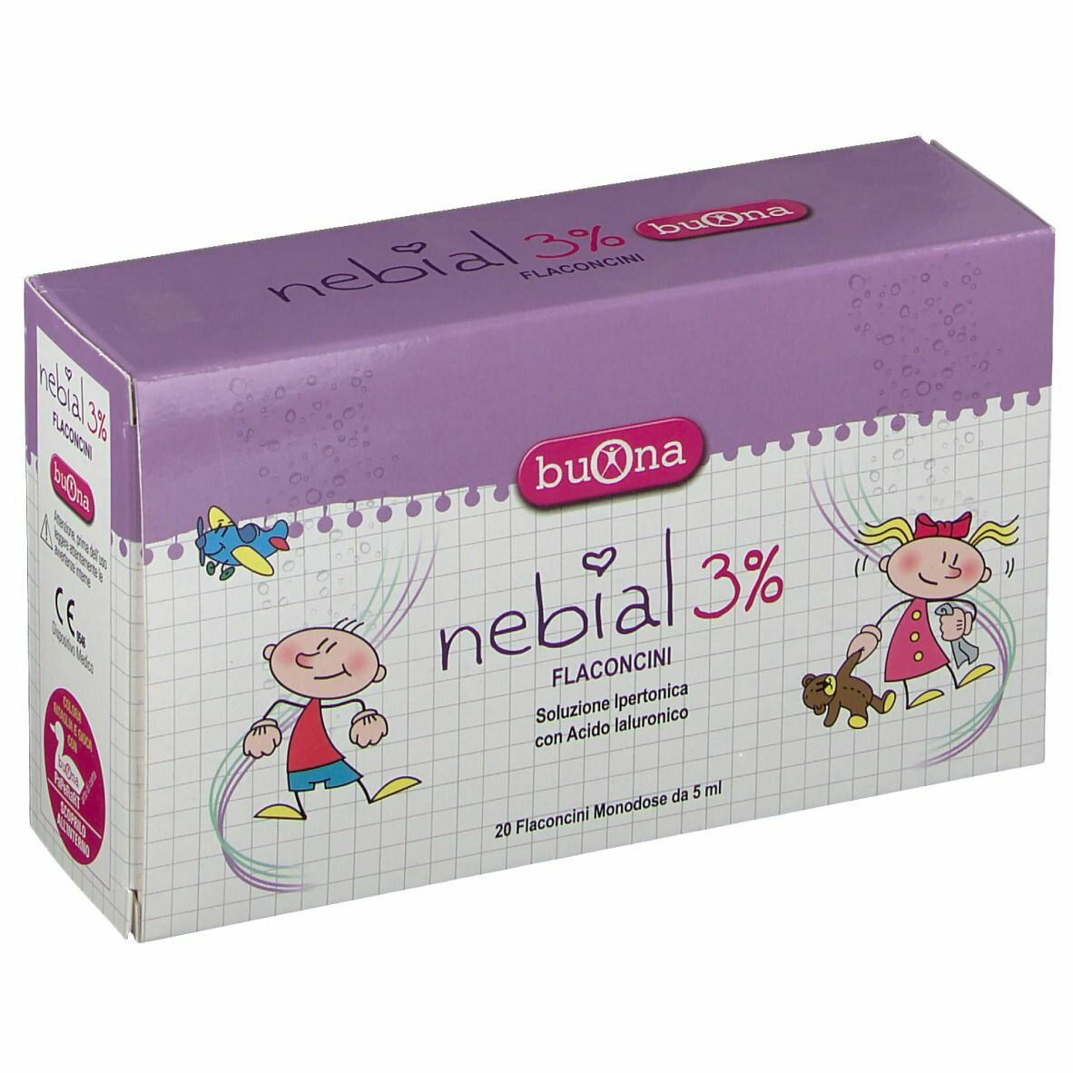 Nebial 3% Spray Nasale Soluzione salina 10 flaconcini