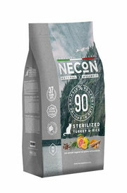 Necon natural wellness sterilezed tacchino/riso alimento per gatti sacco 1,5kg