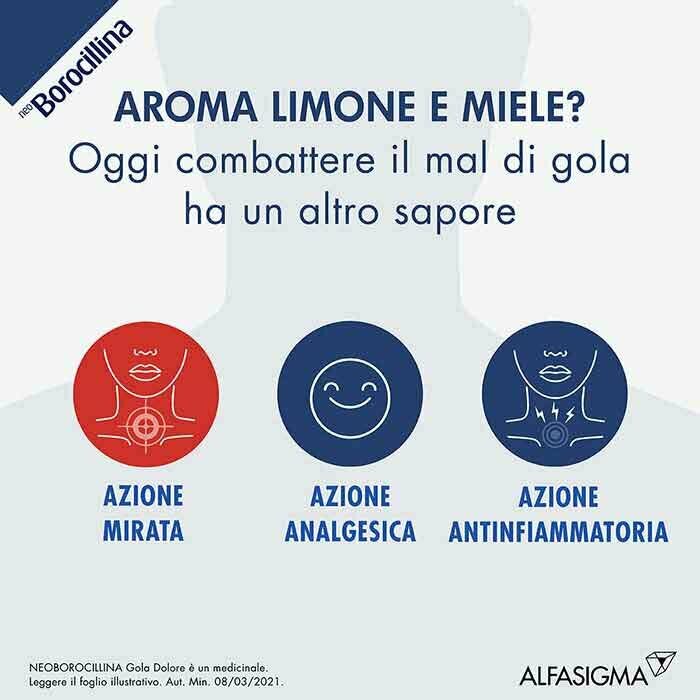 NeoBorocillina Gola Dolore Spray limone e miele 15 ml