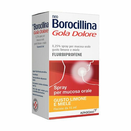 NeoBorocillina Gola Dolore Spray limone e miele 15 ml