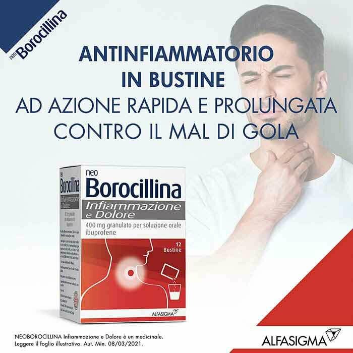 NeoBorocillina Infiammazione e Dolore granulato orale 12 bustine
