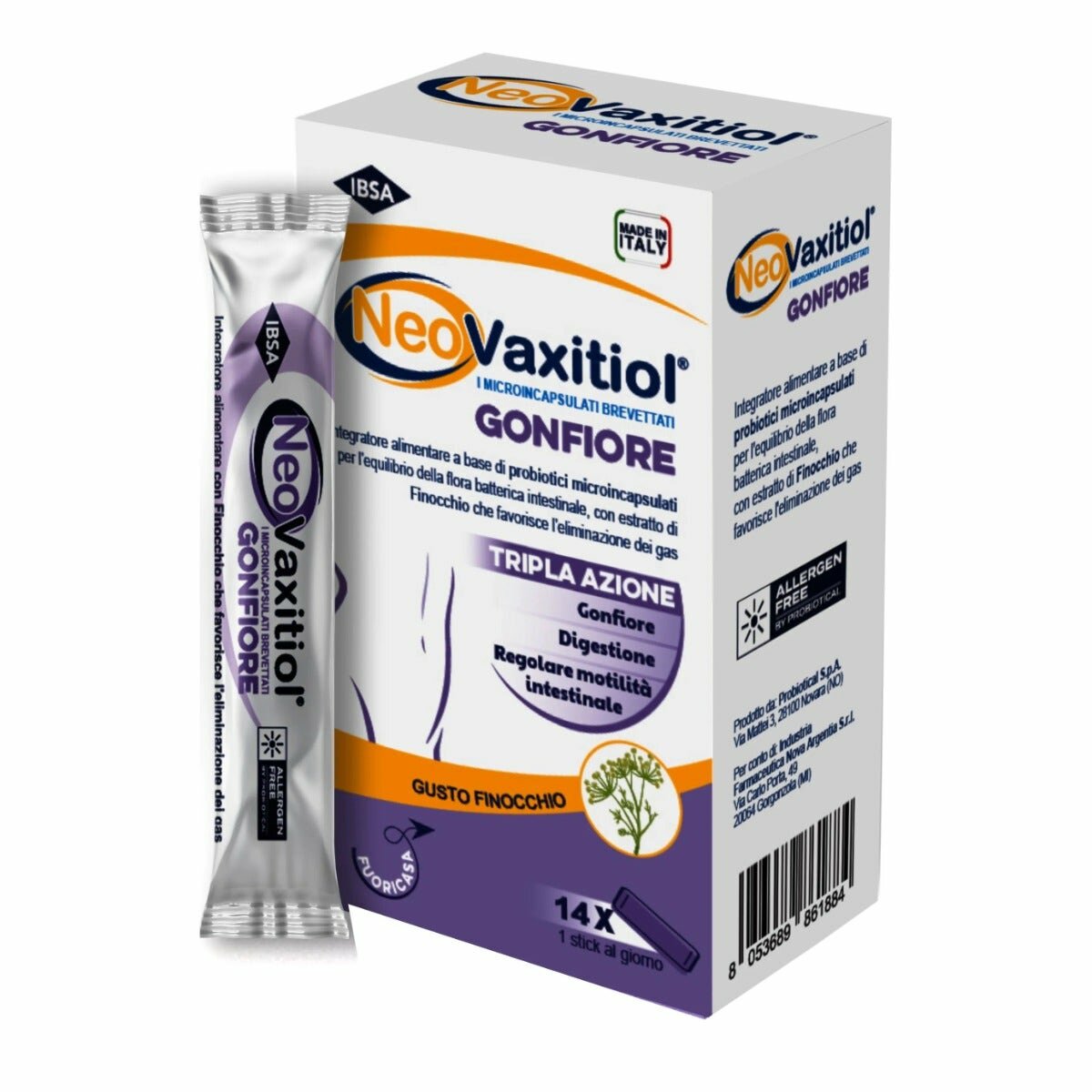 Neovaxitiol gonfiore 14 stick
