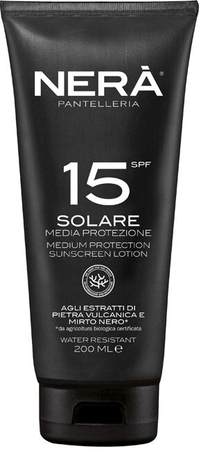 Nera' crema solare spf15 media protezione 200 ml