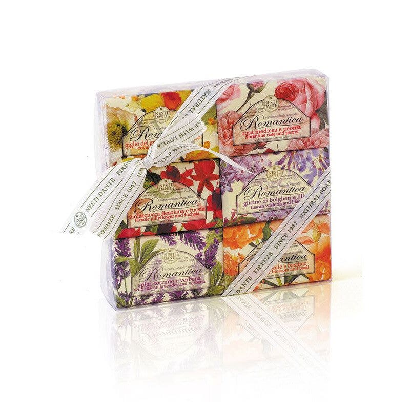 Nesti dante romantica confezione regalo 6 saponi vegetali