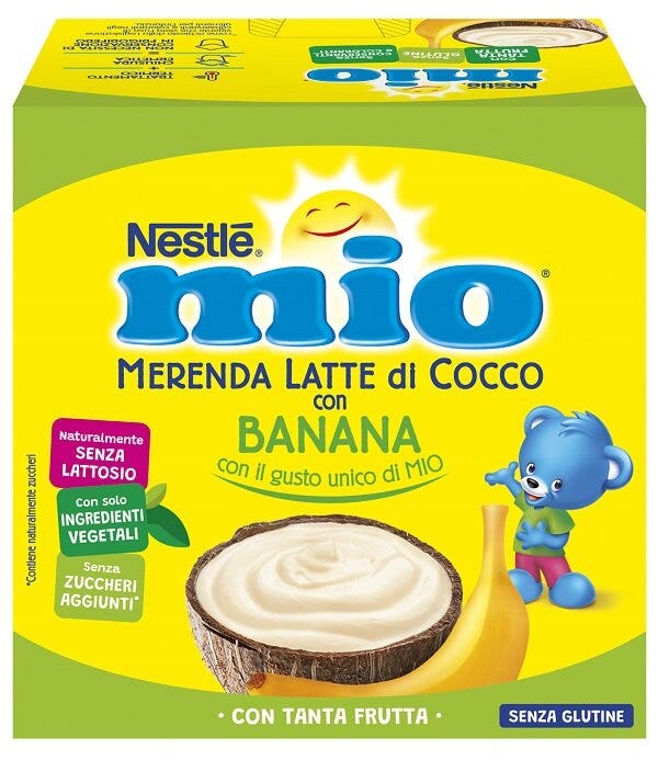 NestlÃ© mio merenda al latte di cocco con banana 4x90g