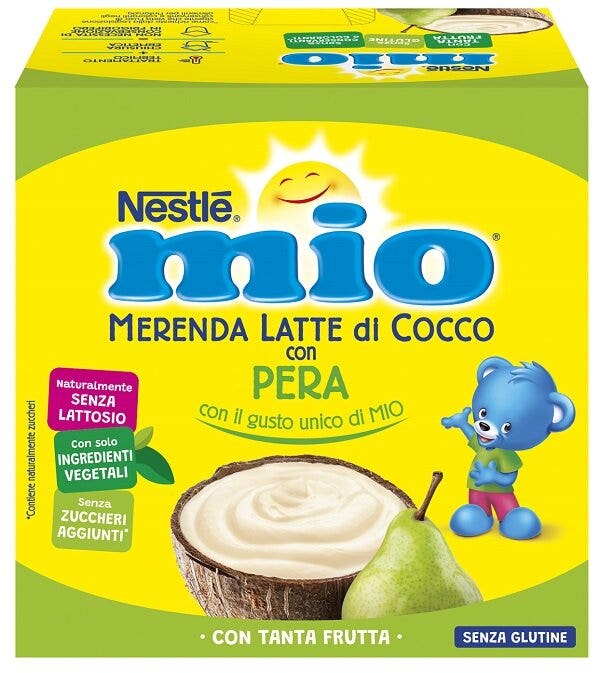 NestlÃ© mio merenda al latte di cocco con pera 4x90g