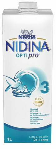 NestlÃ© nidina optipro 3 latte di crescita liquido da 1 anno brick 1 litro