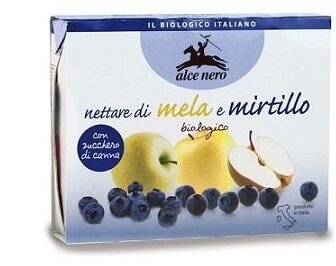 Nettare di mela e mirtillo bio 3 tetrapack da 200 ml