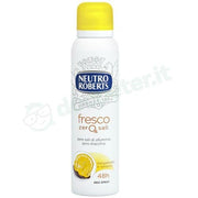 Neutro Roberts Deodorante Spray Fresco Zero Sali Bergamotto e Zenzero 150 ml