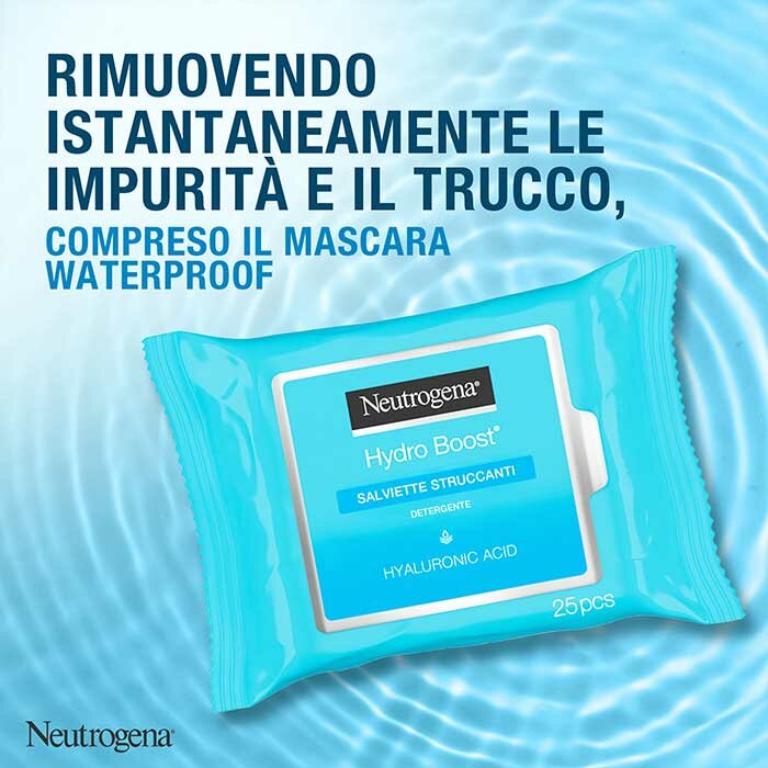 Neutrogena Hydra Boost Salviettine Struccanti 25 Pezzi