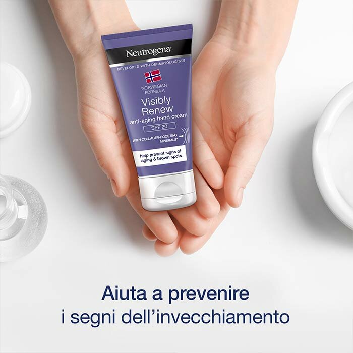 Neutrogena Visibly Renew Crema Mani Spf 25 Anti-Età 75 ml