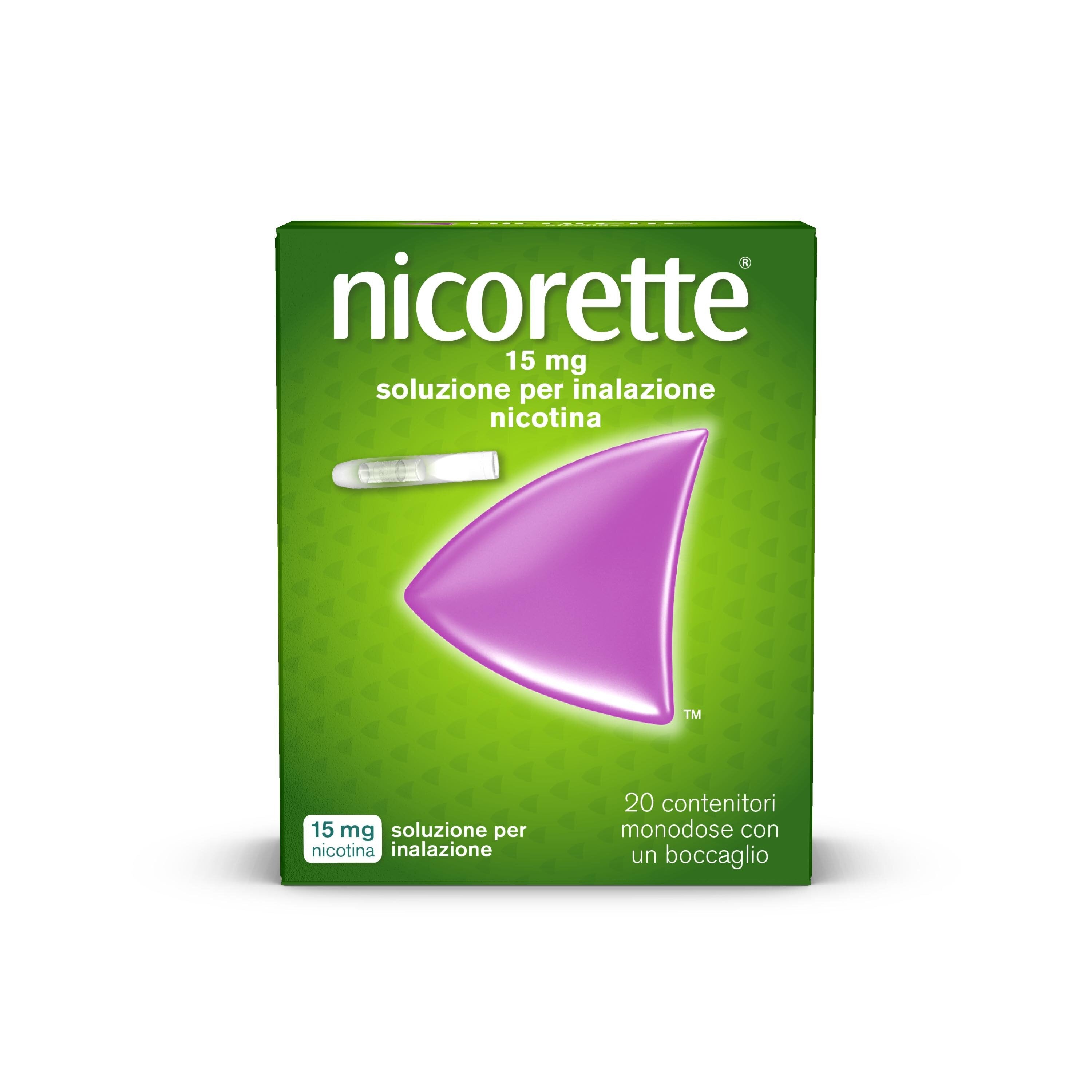 Nicorette Inhaler 15 mg Nicotina 20 Flaconcini Monodose