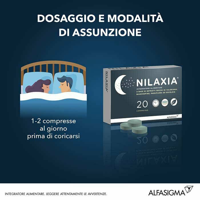 Nilaxia Integratore Per il Sonno 20 Compresse