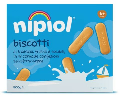 Nipiol biscottini 6 cereali 800 g