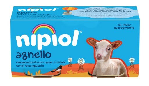 Nipiol omogeneizzato agnello 120 g x 2 pezzi