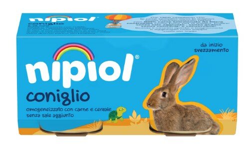Nipiol omogeneizzato coniglio 120 g x 2 pezzi