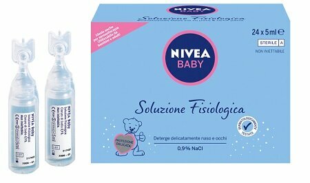 Nivea Baby Soluzione Fisiologica Per L'Igiene Di Naso E Occhi 24 Flaconcini