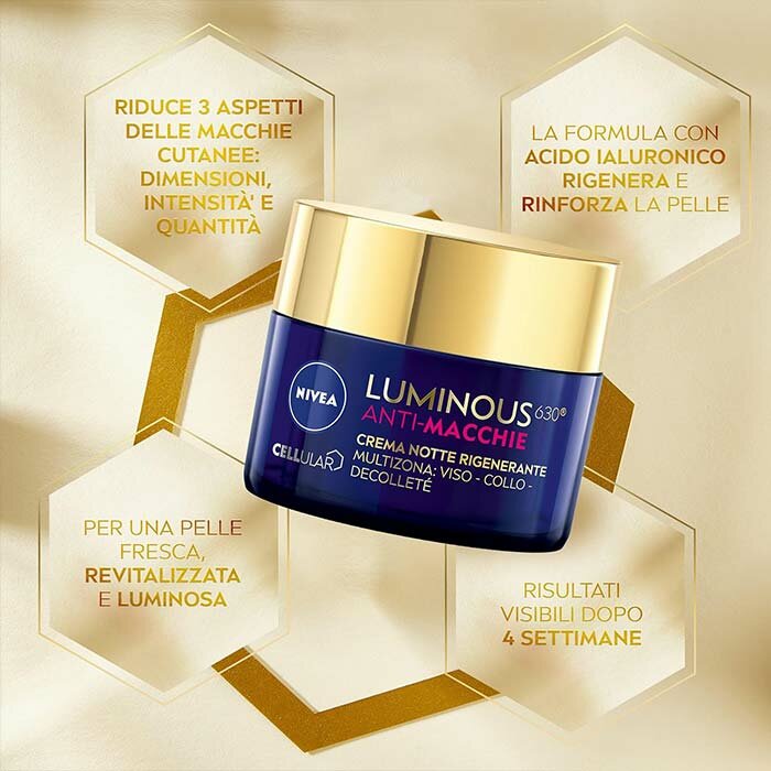 Nivea Cellular Luminous 630 Anti-Macchie Crema Notte 50 ml