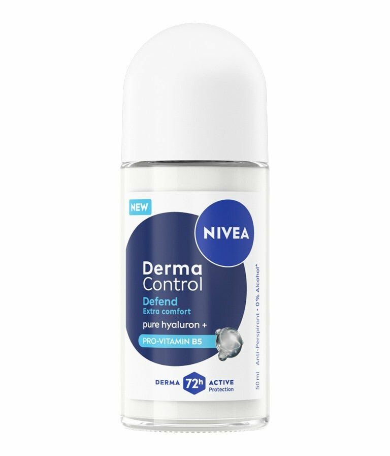 Nivea derma control defend extra comfort deodorante antitraspirante roll-on 72h 50ml