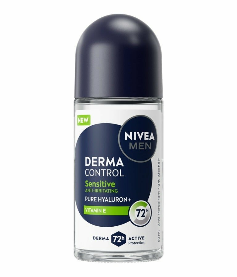 Nivea men derma control sensitive deodorante antitraspirante roll-on 72h 50ml