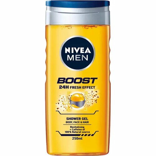 Nivea Men Doccia Shampoo Boost Energizzante e Rinfrescante 250 ml