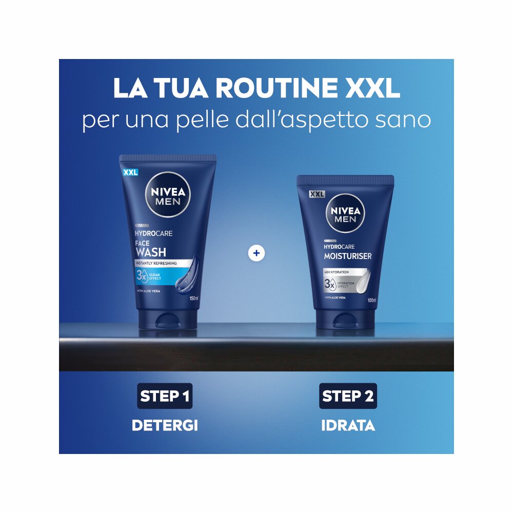Nivea men hydrocare 48h crema idratante uomo xxl 100ml