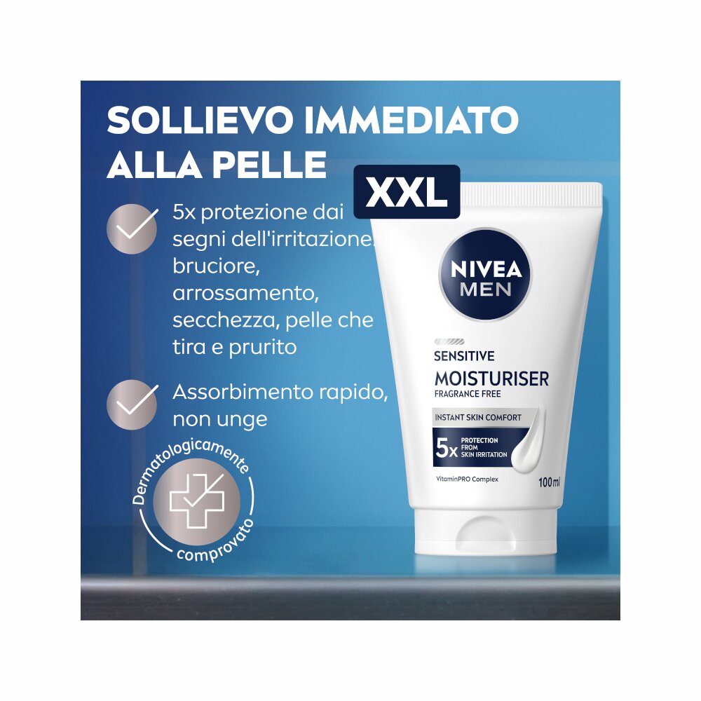 Nivea men sensitive crema idratante uomo xxl 100ml