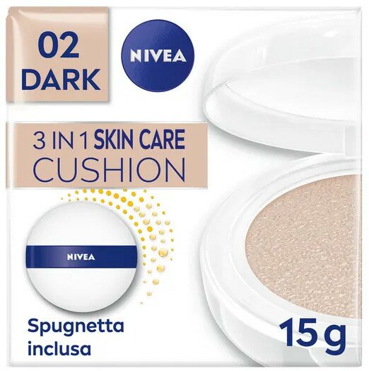 Nivea q10 plus anti-rughe 3 in 1 skin care cushion dark 15 ml
