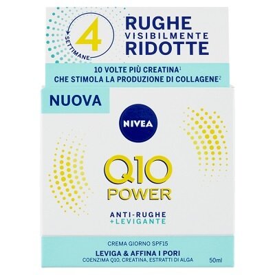 Nivea q10 power anti-rughe + levigante crema giorno spf15 50 ml