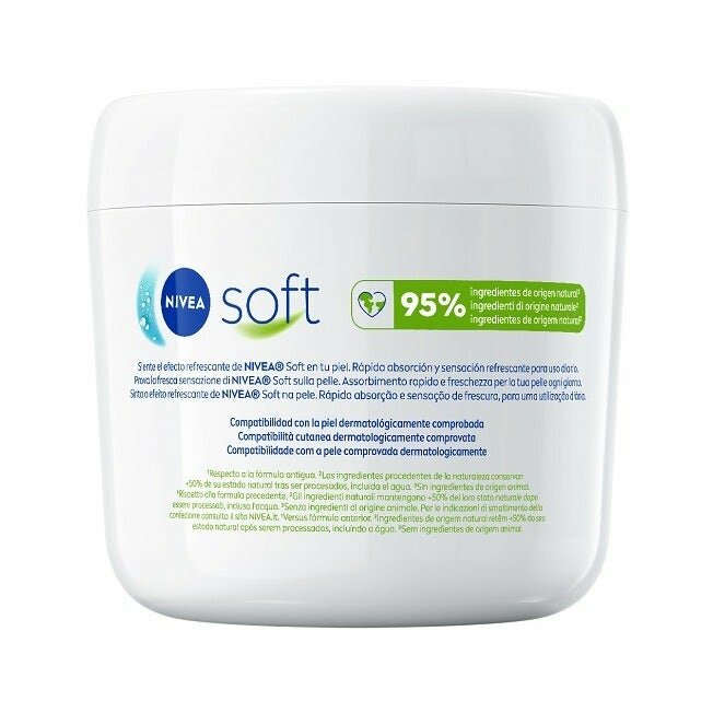 Nivea soft crema corpo idratante rinfrescante 500ml