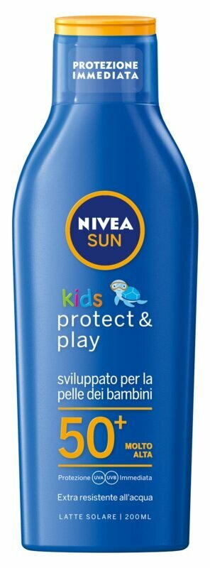 Nivea Sun Kids Protect&Care Latte Solare SPF50+ per Bambini 200 ml