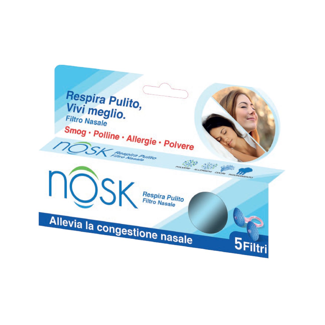Nosk respira pulizia filt nas 5 pezzi