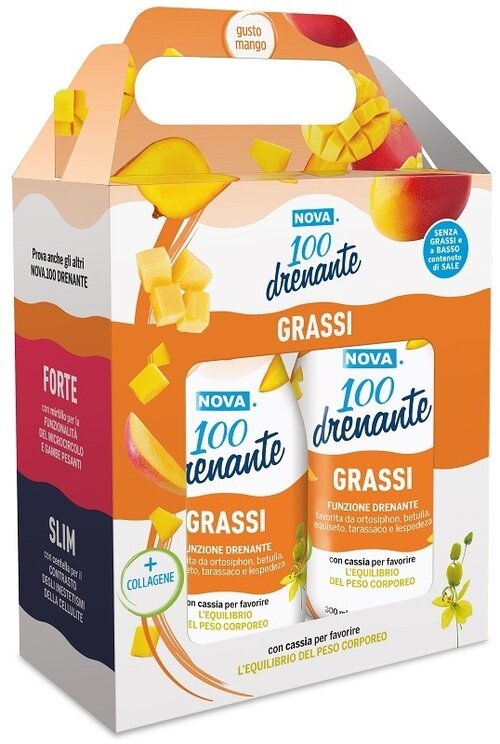 Nova 100 drenante grassi mango bipack 2 x 300 ml