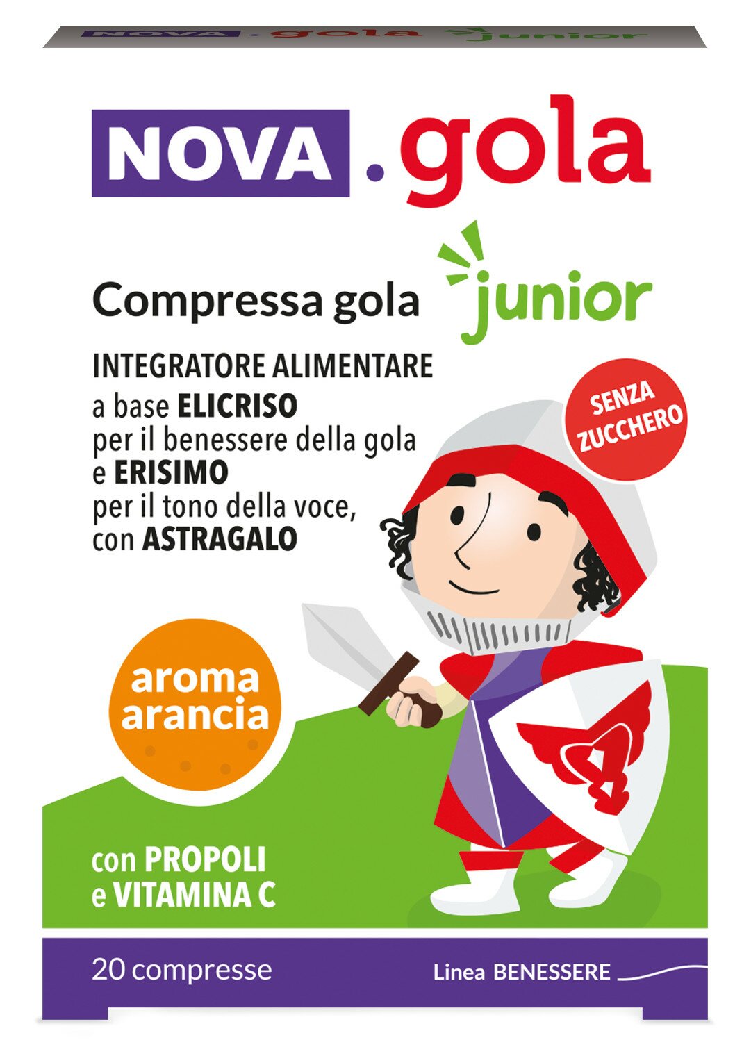 Nova gola junior arancia 20 compresse