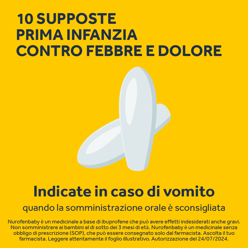 Nurofen Baby Prima Infanzia 60mg 10 Supposte