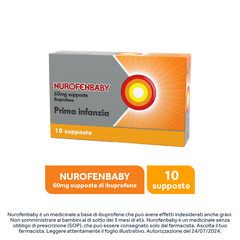 Nurofen Baby Prima Infanzia 60mg 10 Supposte