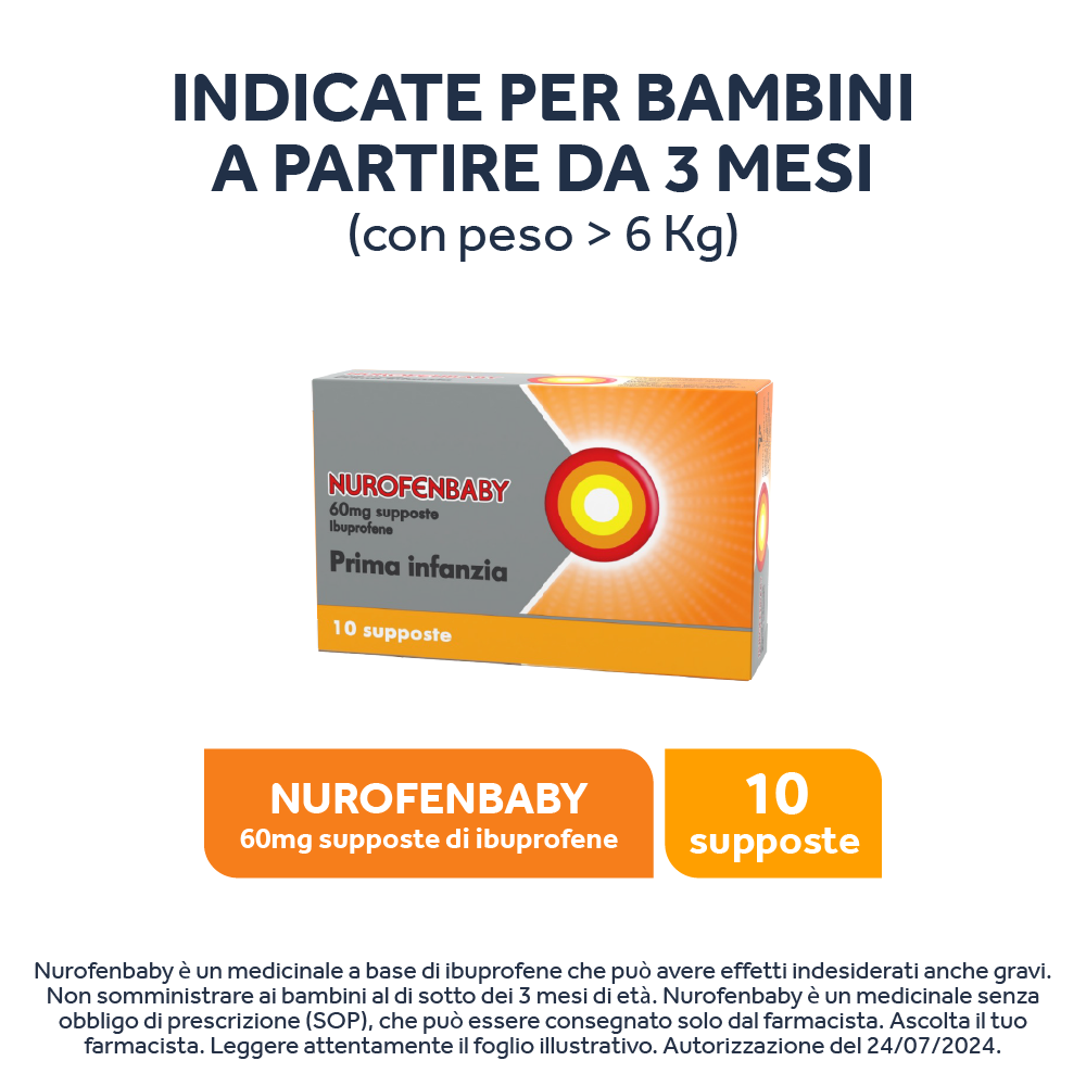 Nurofen Baby Prima Infanzia 60mg 10 Supposte