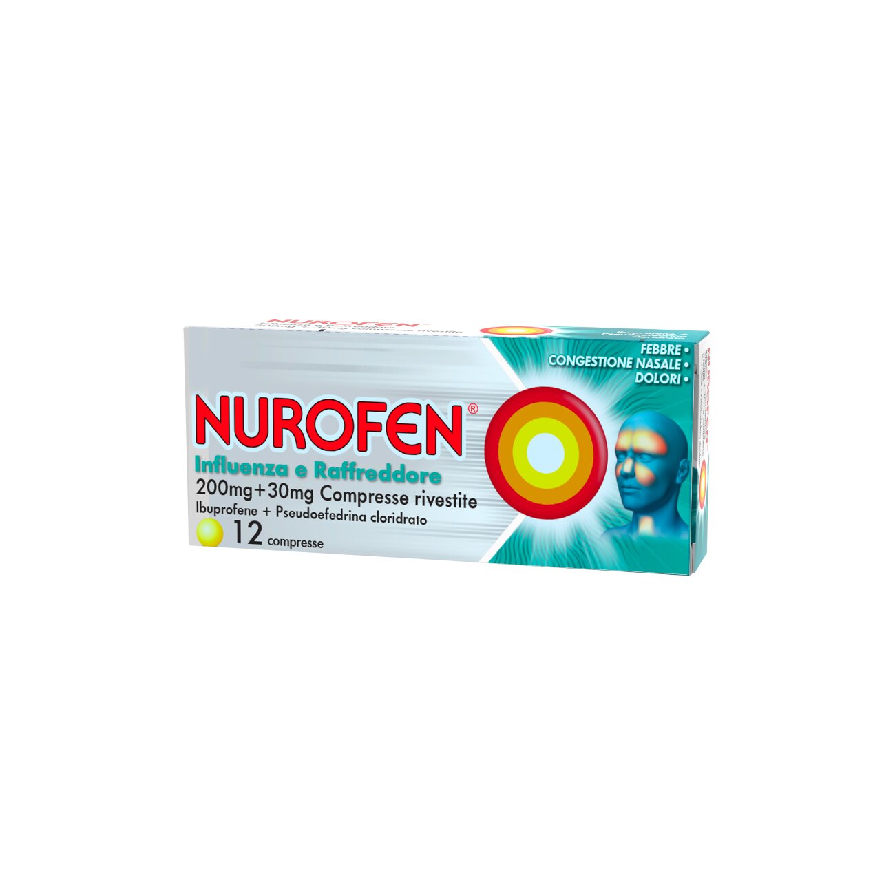 Nurofen Influenza e Raffreddore 12 Compresse Rivestite 200 mg + 30 mg