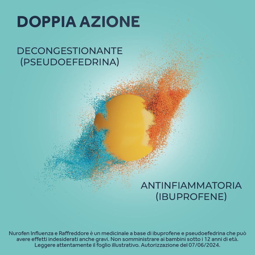 Nurofen Influenza e Raffreddore 12 Compresse Rivestite 200 mg + 30 mg