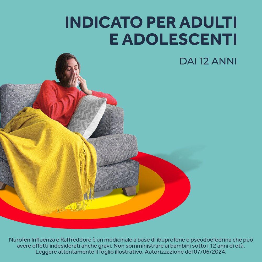 Nurofen Influenza e Raffreddore 12 Compresse Rivestite 200 mg + 30 mg